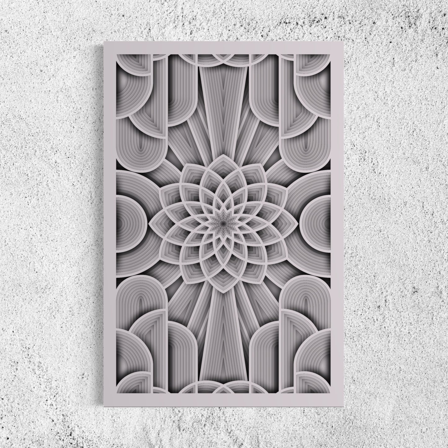 Flower of Life Wooden Wall Art | Color Languid Lavender