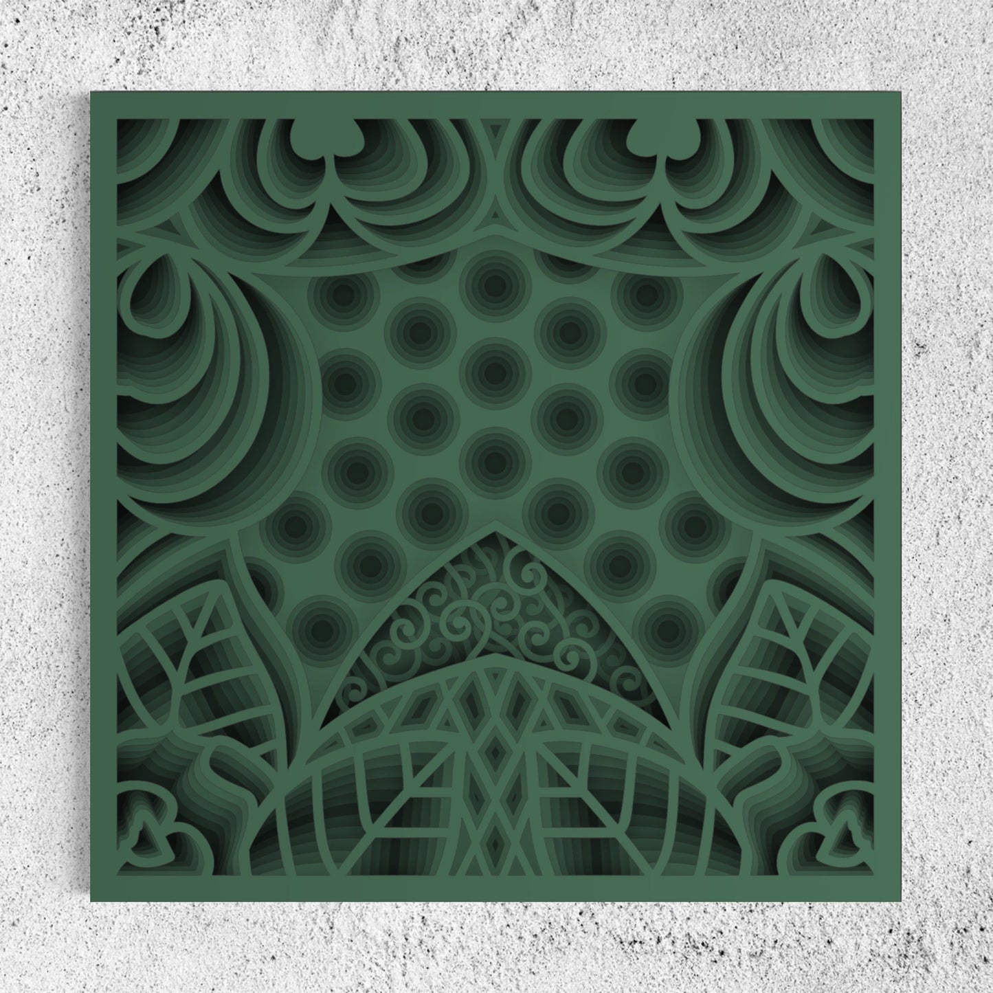 Ace of Spade Wooden Wall Art | 15 x 15 Inch | Color Mineral Green