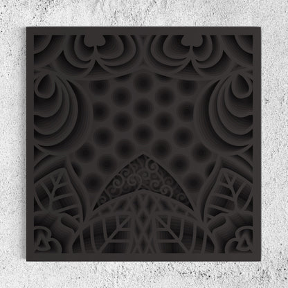 Ace of Spade Wooden Wall Art | 15 x 15 Inch | Color Dark Grey