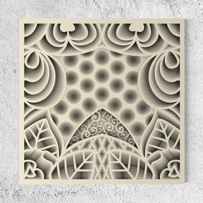 Ace of Spade Wooden Wall Art | 15 x 15 Inch | Color Pastel Grey
