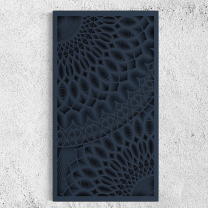 Bloom Wood Wall Art | Color Bright Grey