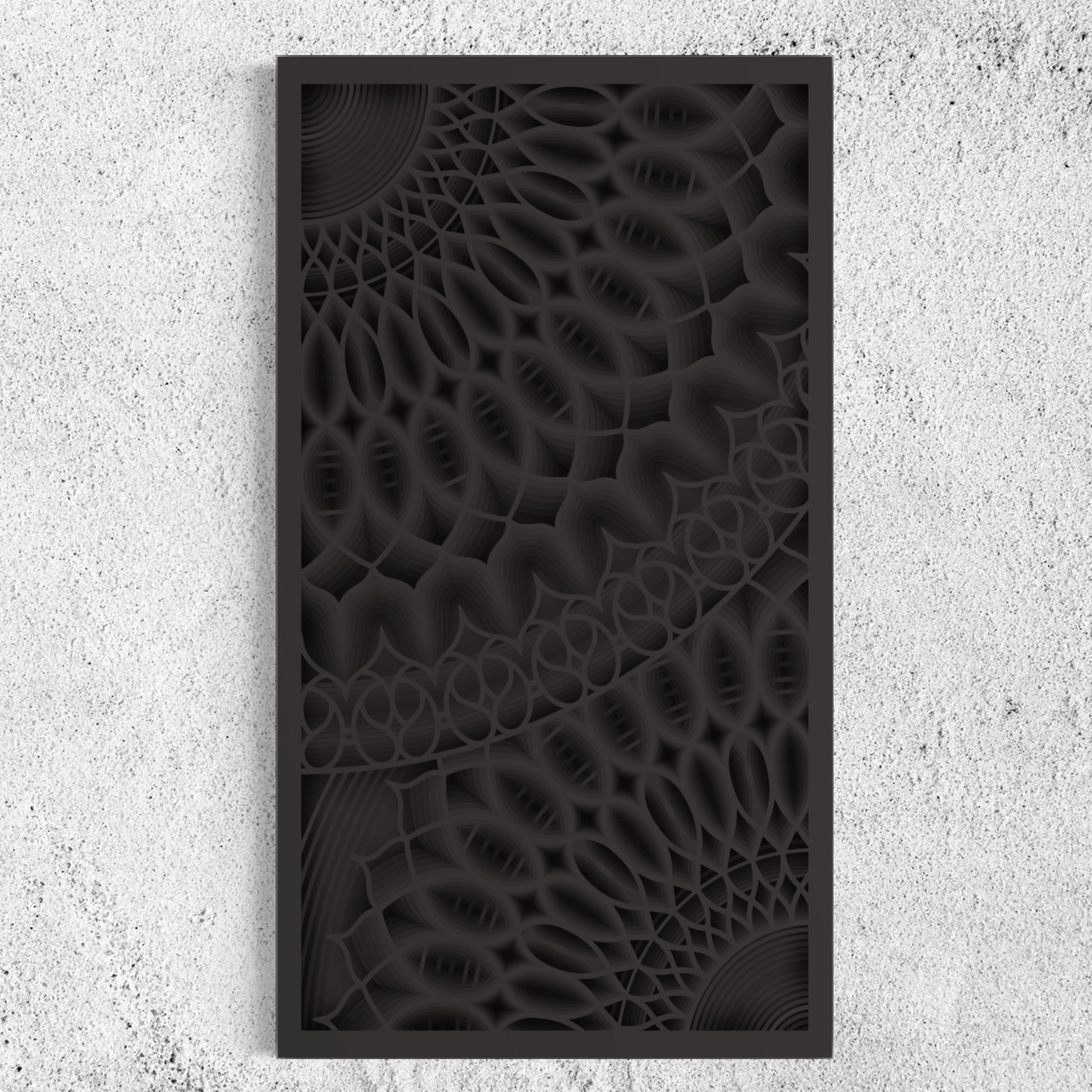 Bloom Wood Wall Art | Color Dark Grey