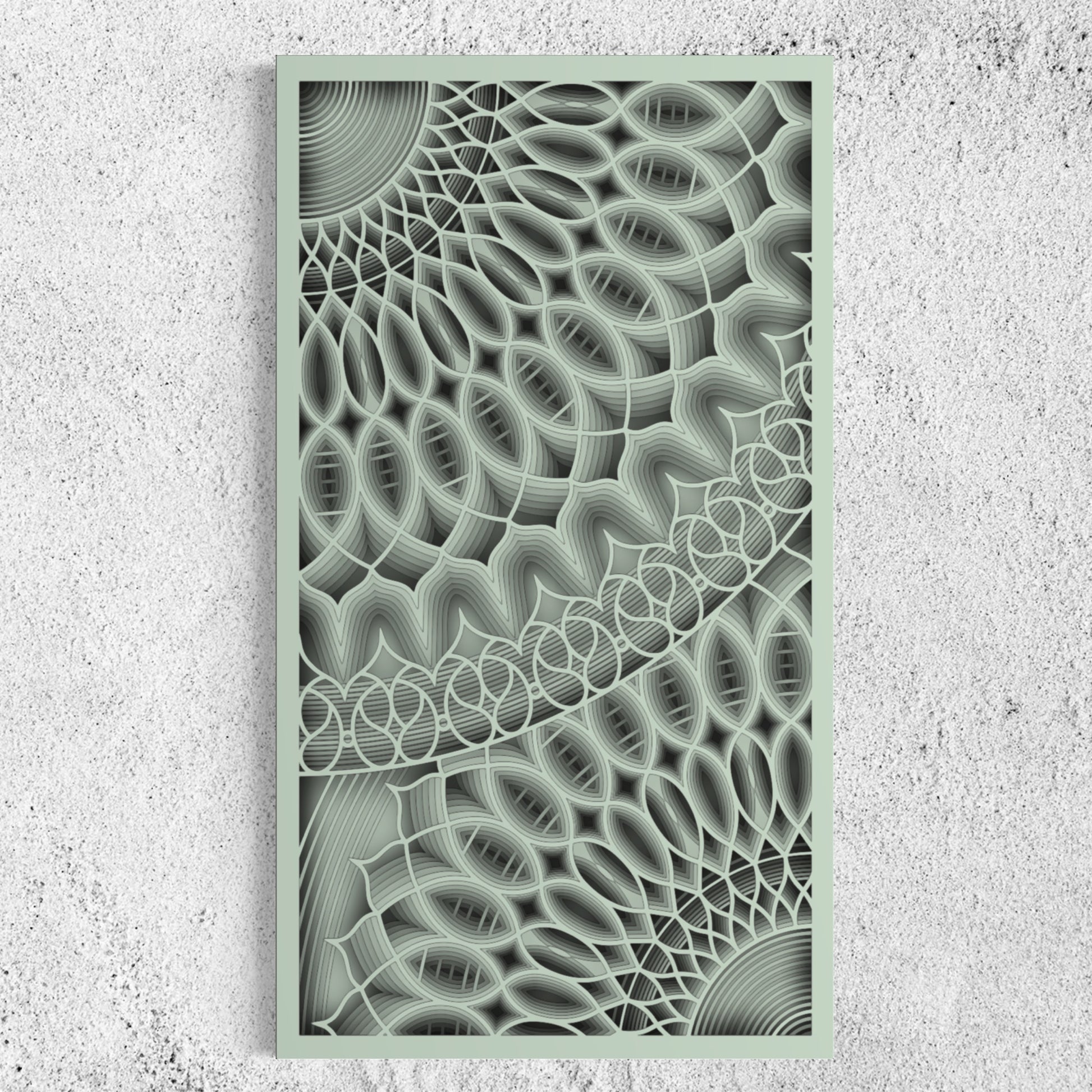 Bloom Wood Wall Art | Color Pastel Grey