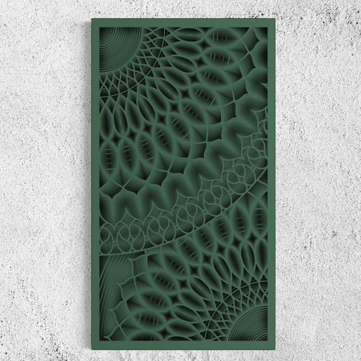 Bloom Wood Wall Art | Color Mineral Green