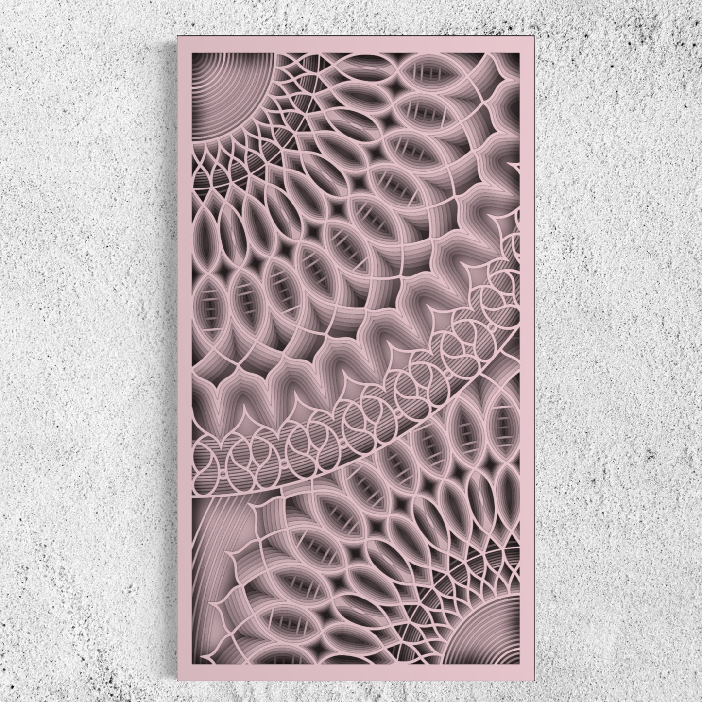 Bloom Wood Wall Art | Color Oyster Pink