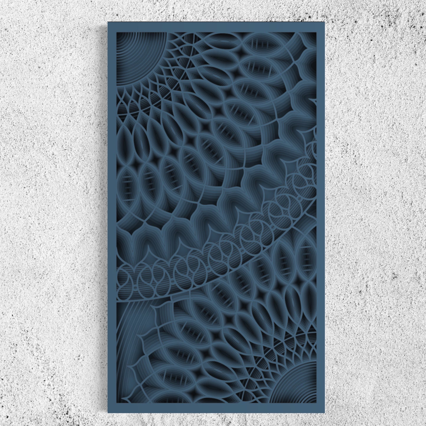 Bloom Wood Wall Art | Color Blue Bayoux