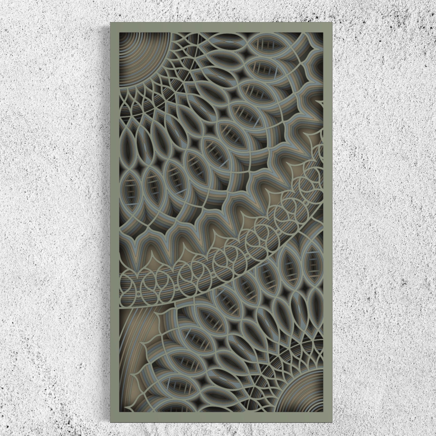 Bloom Wood Wall Art | Color Grey, Warm Grey, Oslo Grey