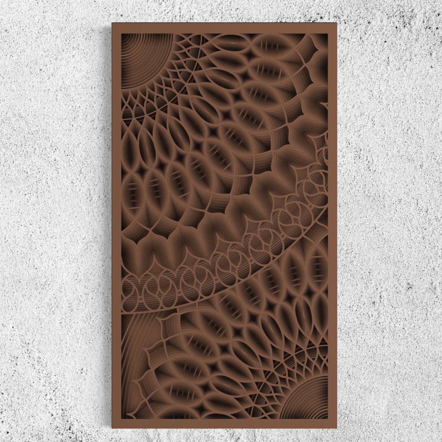 Bloom Wood Wall Art | Color Brown Bear