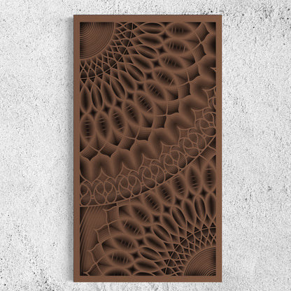 Bloom Wood Wall Art | Color Brown Bear