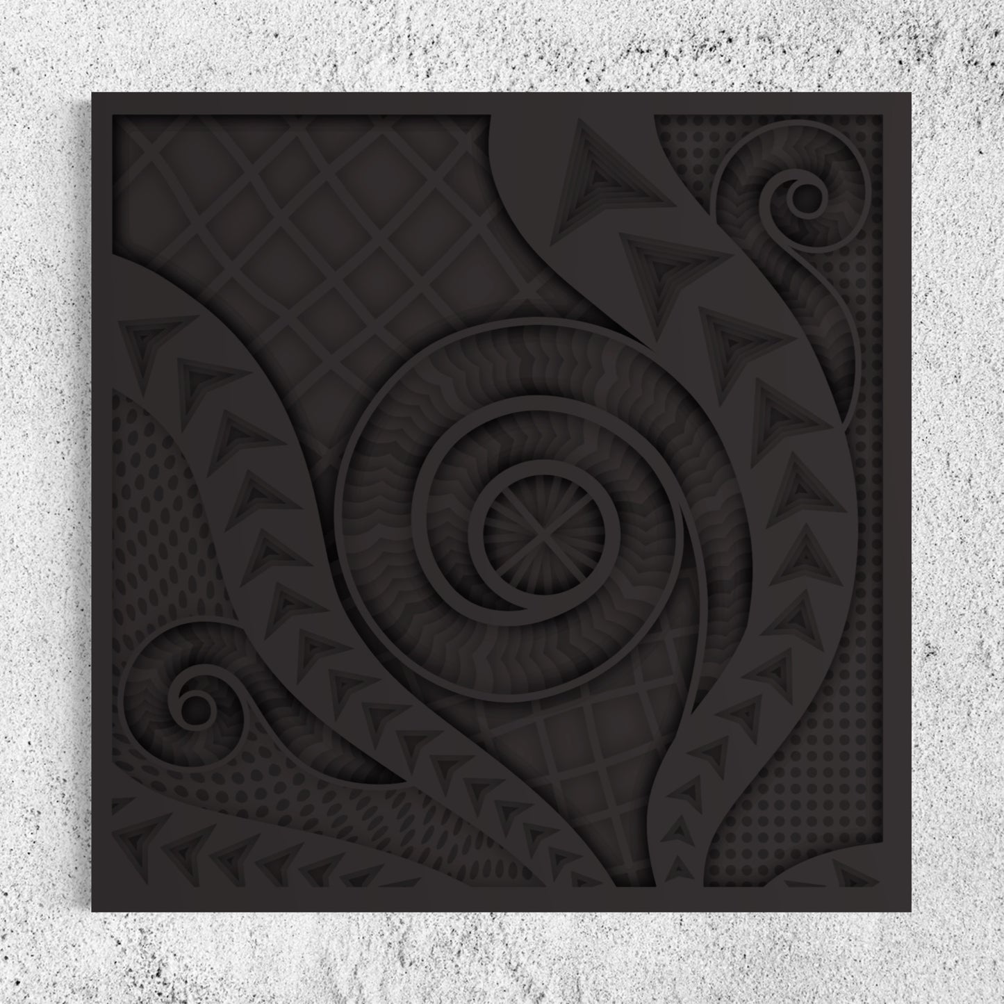 Chronicles Wood Wall Art | Color Dark Grey