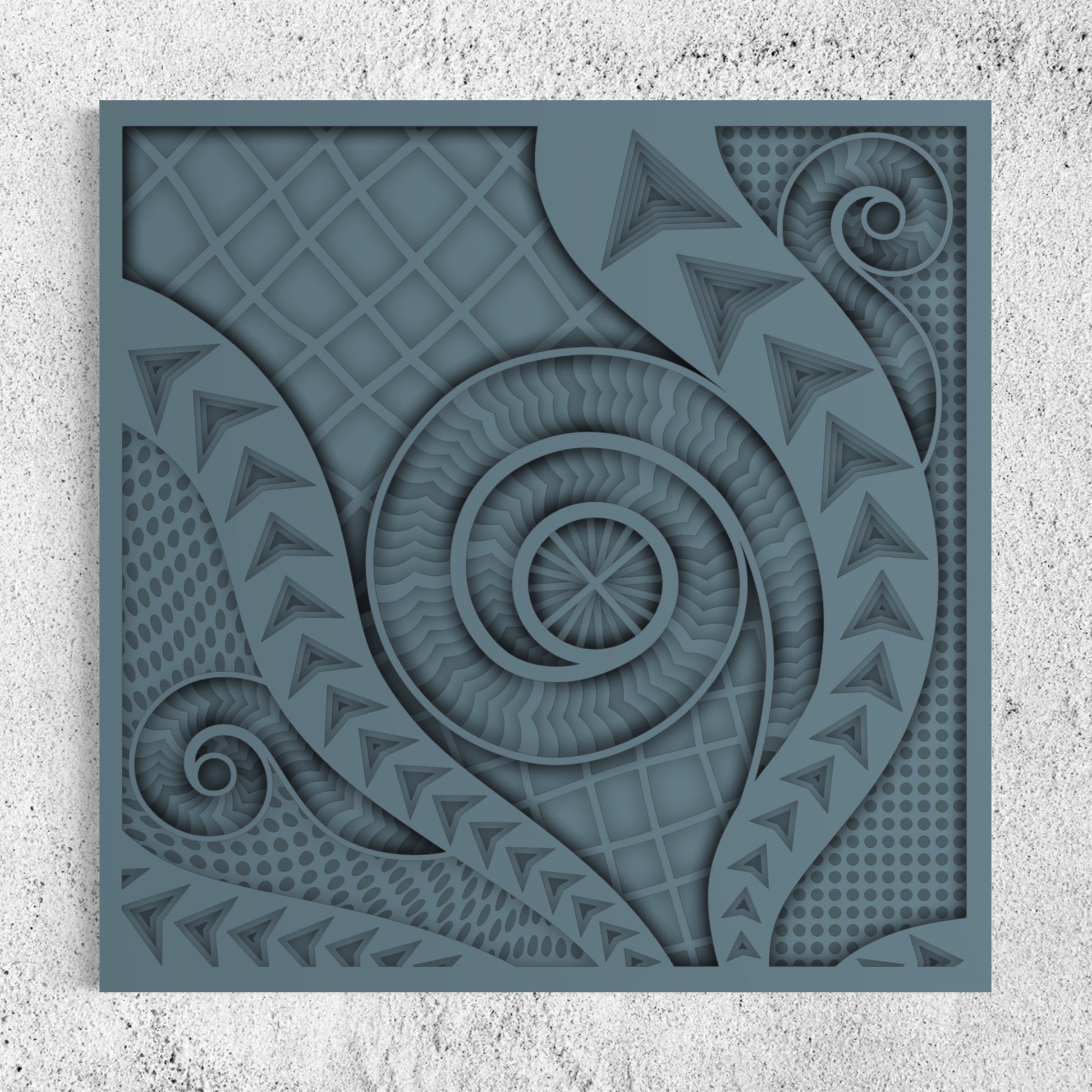 Chronicles Wood Wall Art | Color Blue Grey