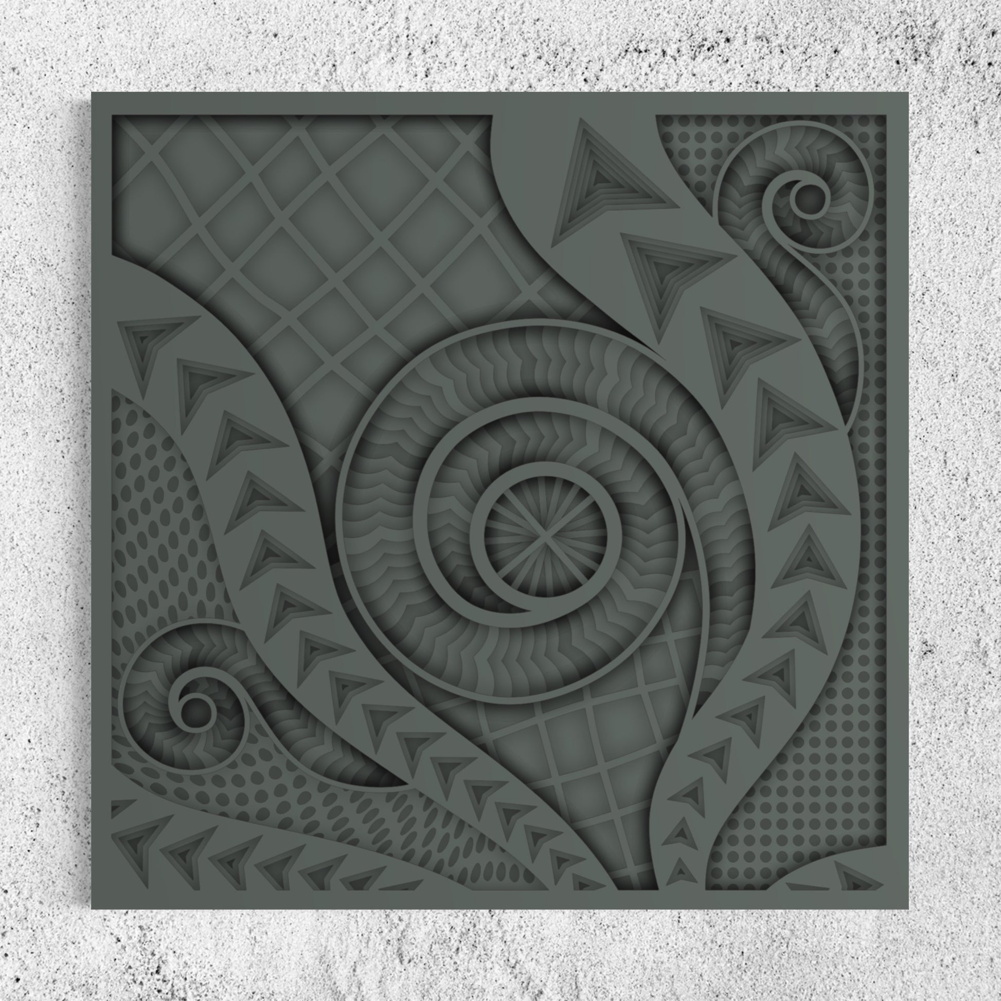 Chronicles Wood Wall Art | Color Carbon Grey