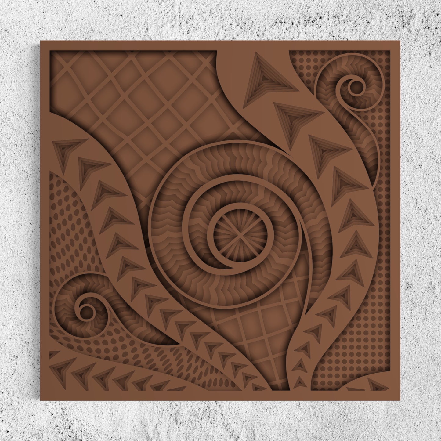 Chronicles Wood Wall Art | Color Tobacco Brown