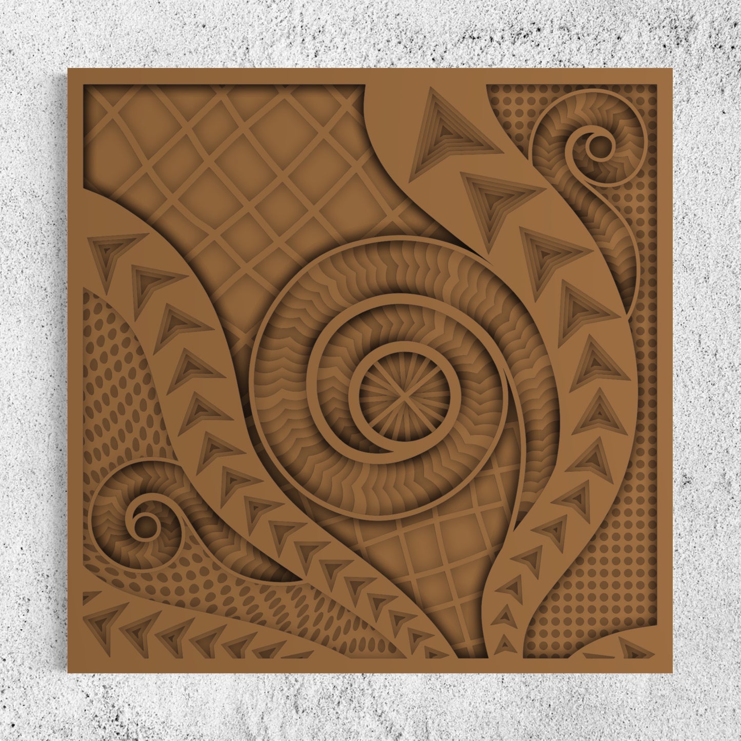 Chronicles Wood Wall Art | Color Tobacco Brown