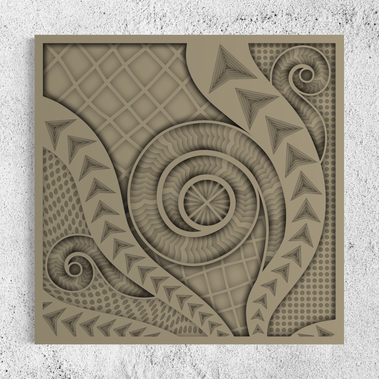 Chronicles Wood Wall Art | Color Brownish Grey