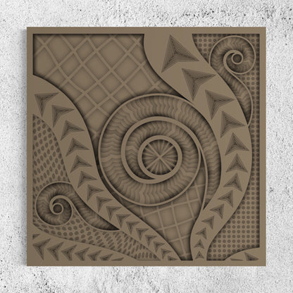 Chronicles Wood Wall Art | Color Warm Grey