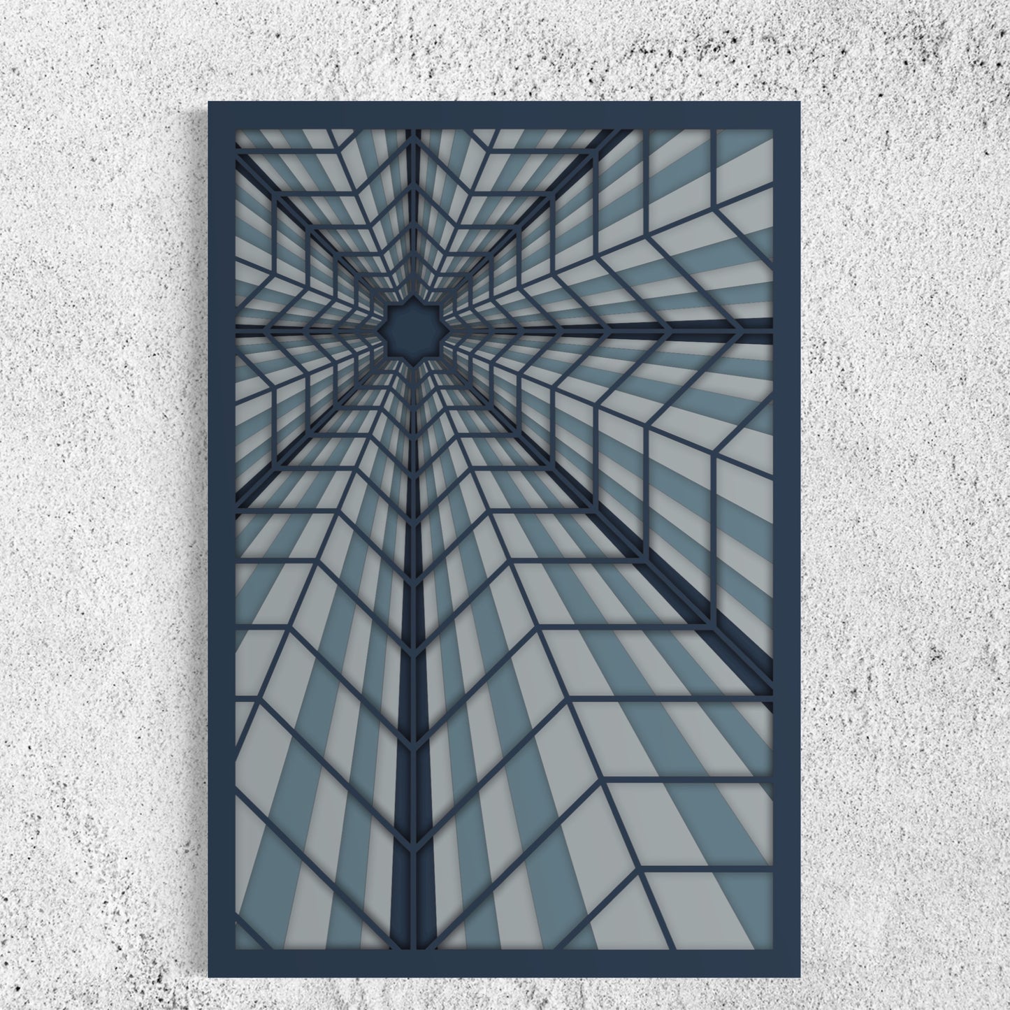 Perception Wood Wall Art | Color Blue Dianne, Hit Grey And Blue Grey