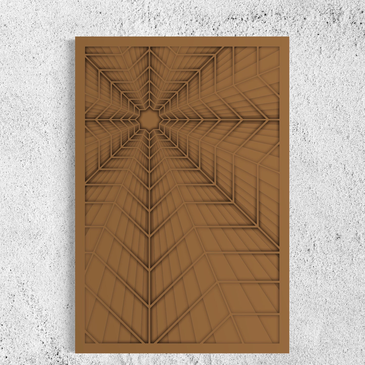Perception Wood Wall Art | Color Dull Brown