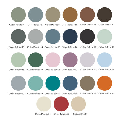 Intersection Wood Wall Art | Color Palette