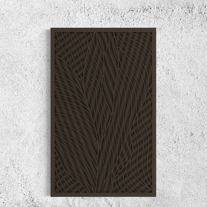 Intersection Wood Wall Art | Color Woody Brown