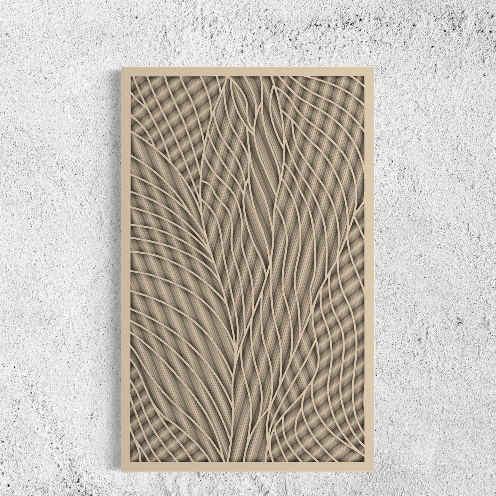 Intersection Wood Wall Art | Color Soft Amber
