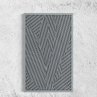 Intersection Wood Wall Art | Color Oslo Grey
