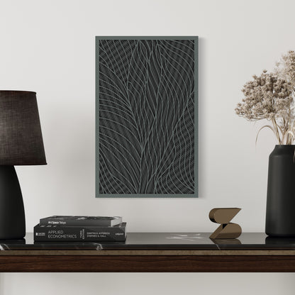 Intersection Wood Wall Art | Color Mid Grey And Charcoal