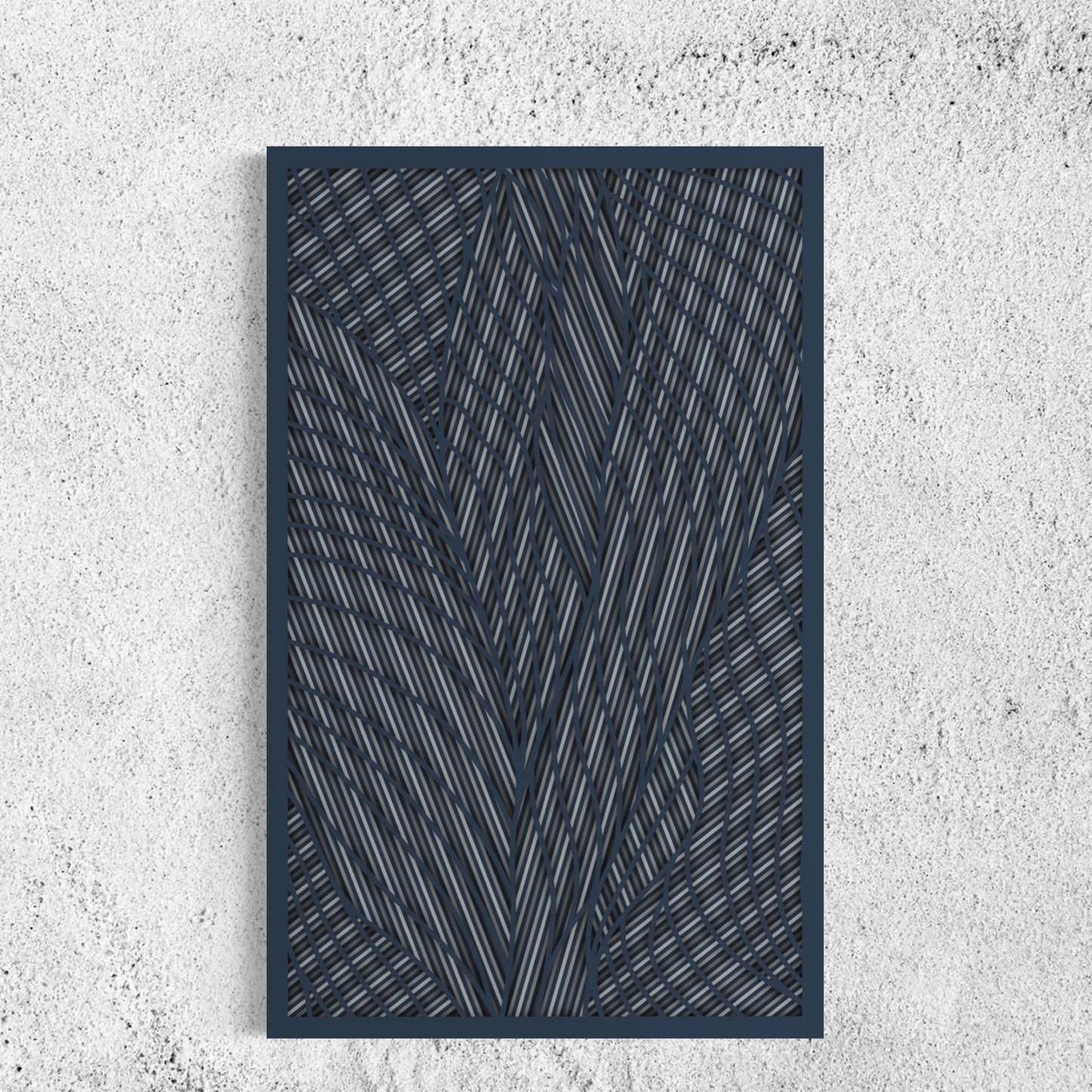 Intersection Wood Wall Art | Color Bright Grey And Hit Grey