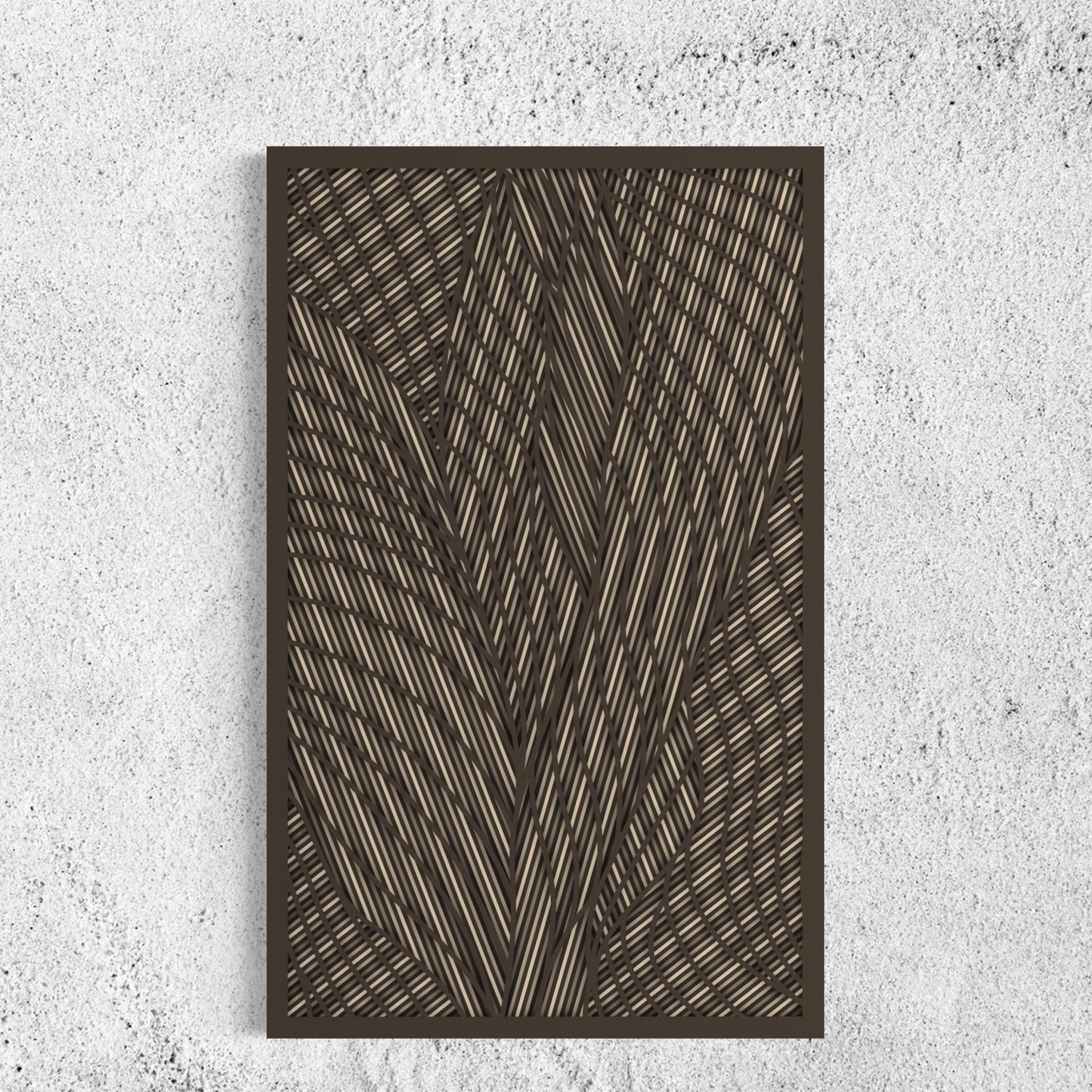 Intersection Wood Wall Art | Color Woody Brown And Coriander