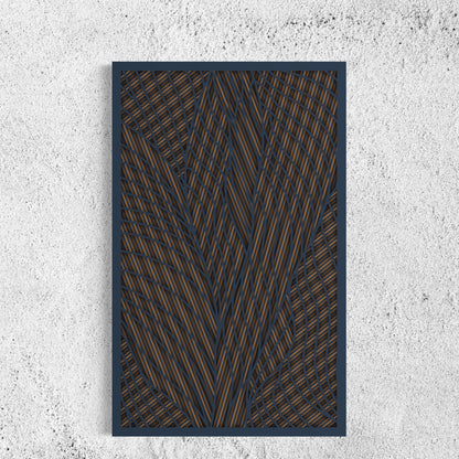 Intersection Wood Wall Art | Color Bright Grey And Dull Brown