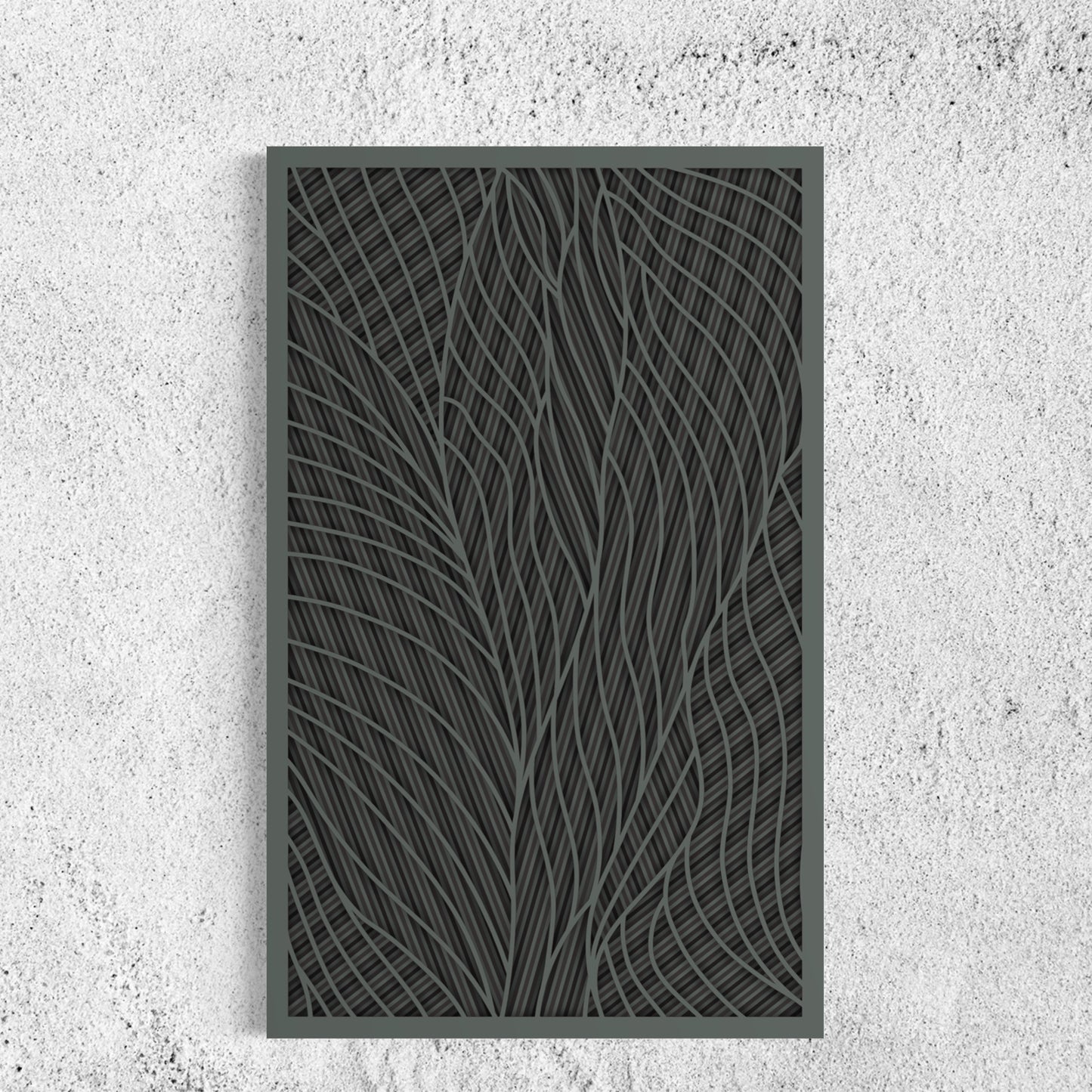 Intersection Wood Wall Art | Color Mid Grey And Dark Grey