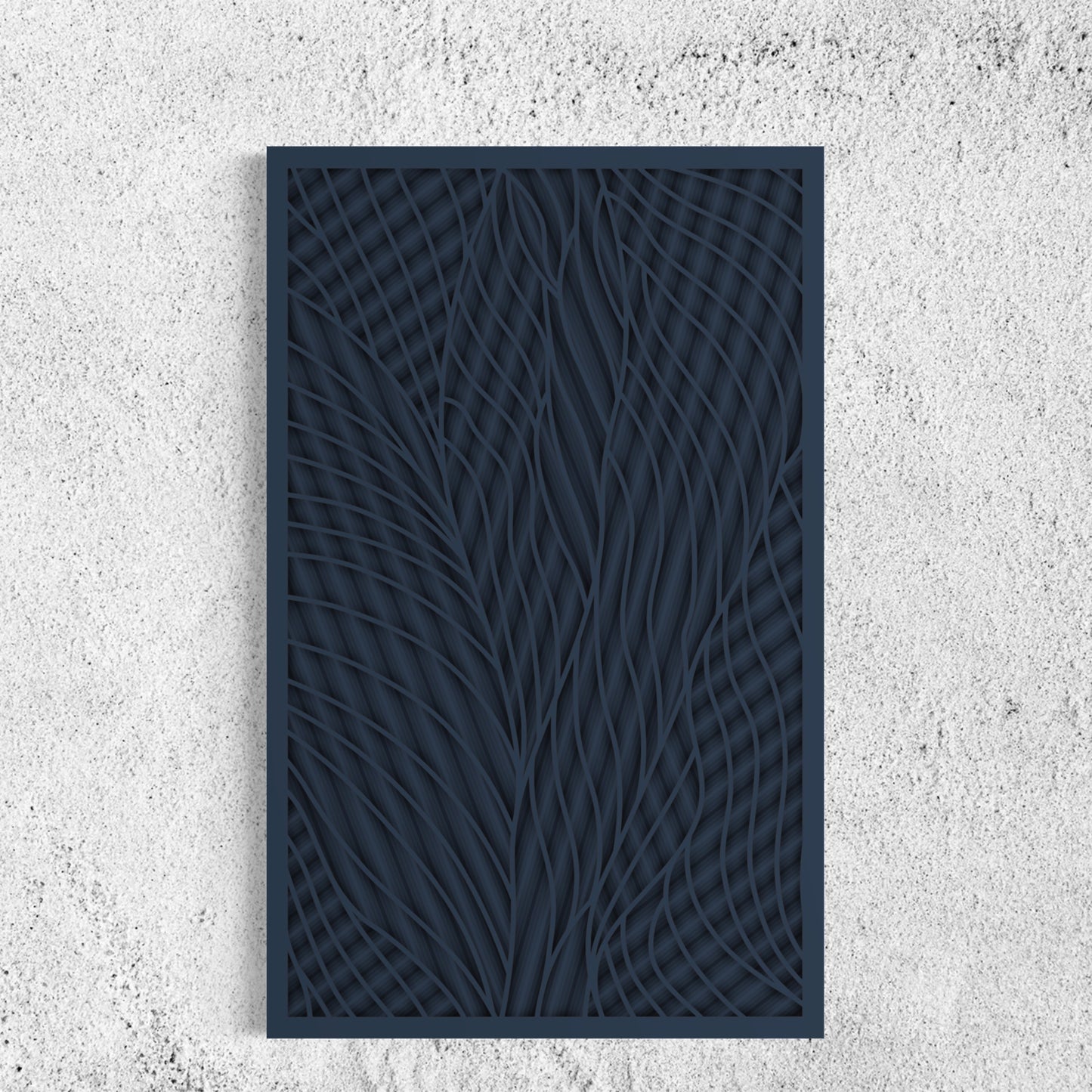Intersection Wood Wall Art | Color Dark Blue Grey