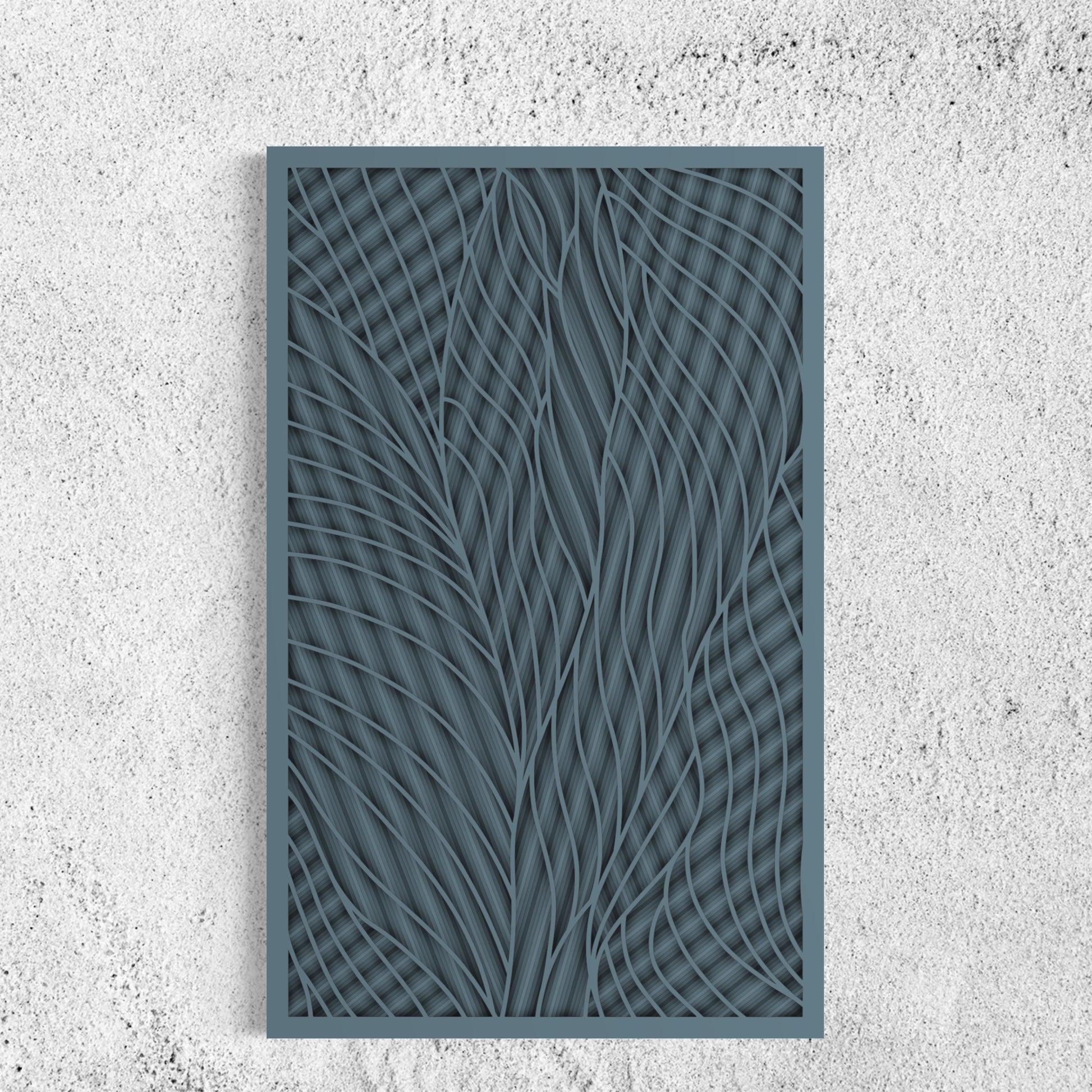 Intersection Wood Wall Art | Color Oslo Grey