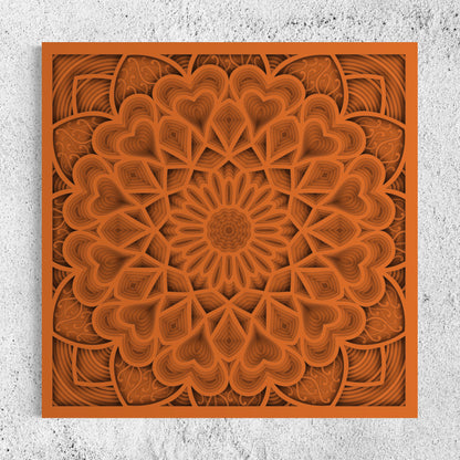 Astral Wooden Wall Art | Color Cocoa Brown