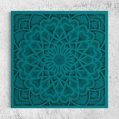 Astral Wooden Wall Art | Color Blue Chill