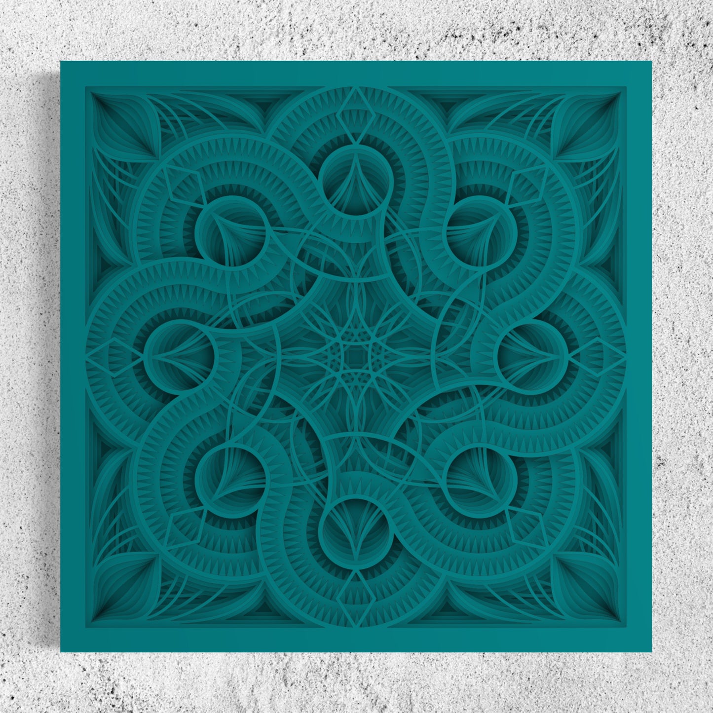 Mandala Wood Wall Art | Color Ocean