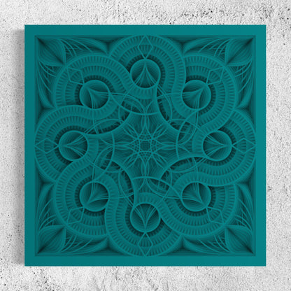 Mandala Wood Wall Art | Color Ocean