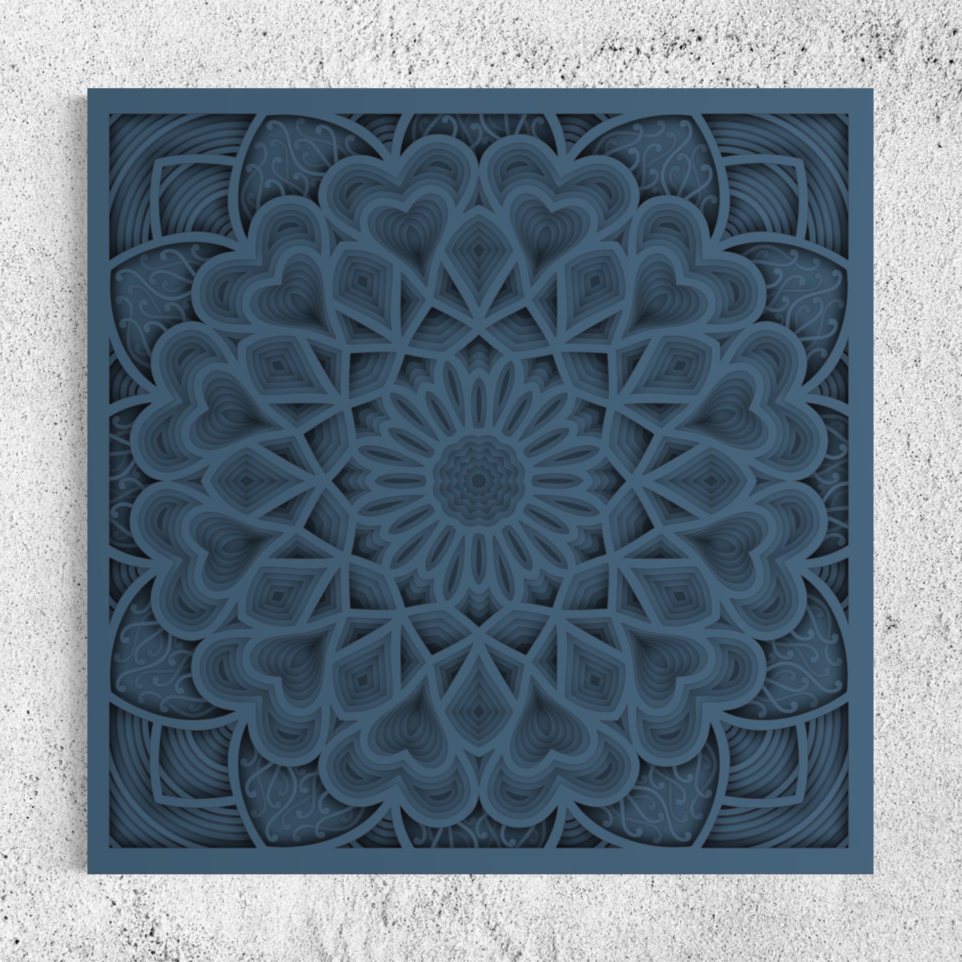 Astral Wooden Wall Art | Color Blue Bayoux