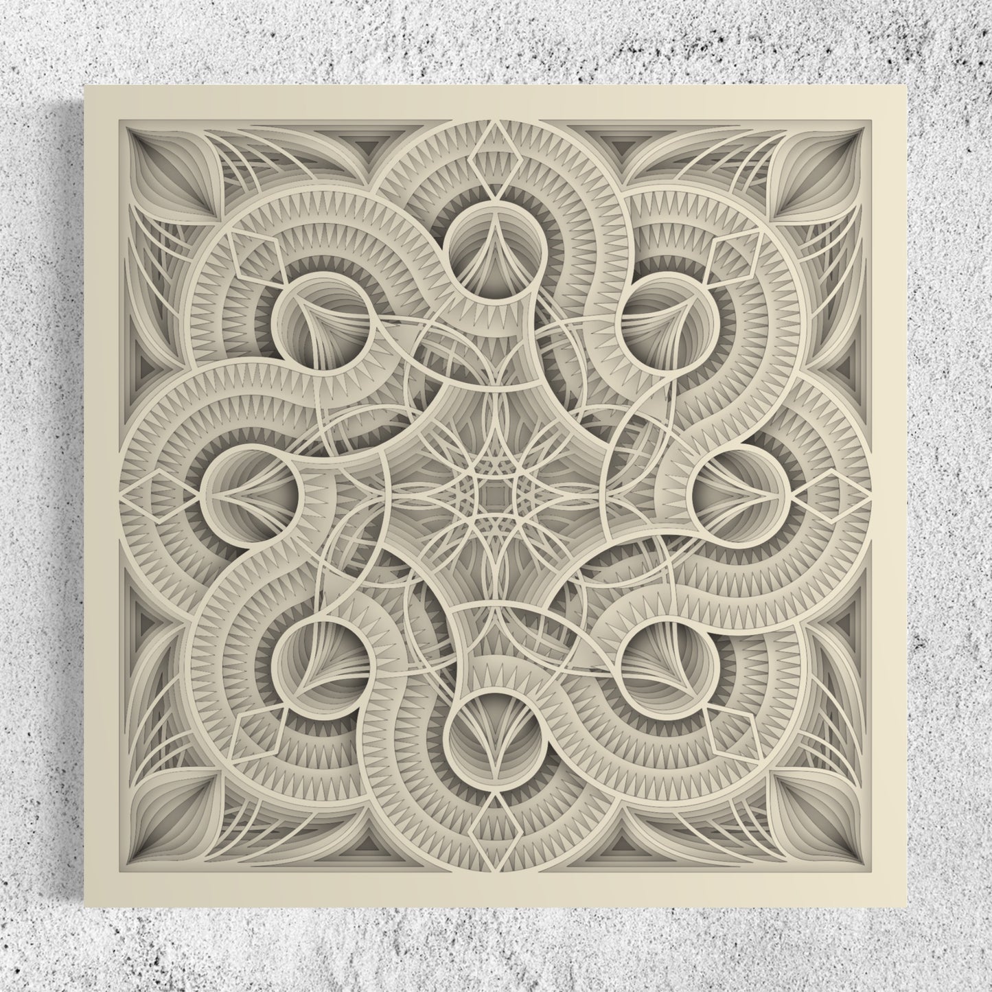 Mandala Wood Wall Art | Color Pearl Bush