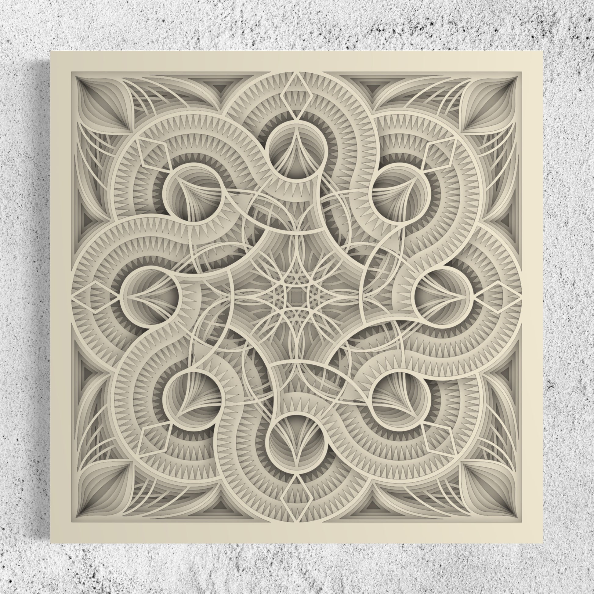 Mandala Wood Wall Art | Color Pearl Bush