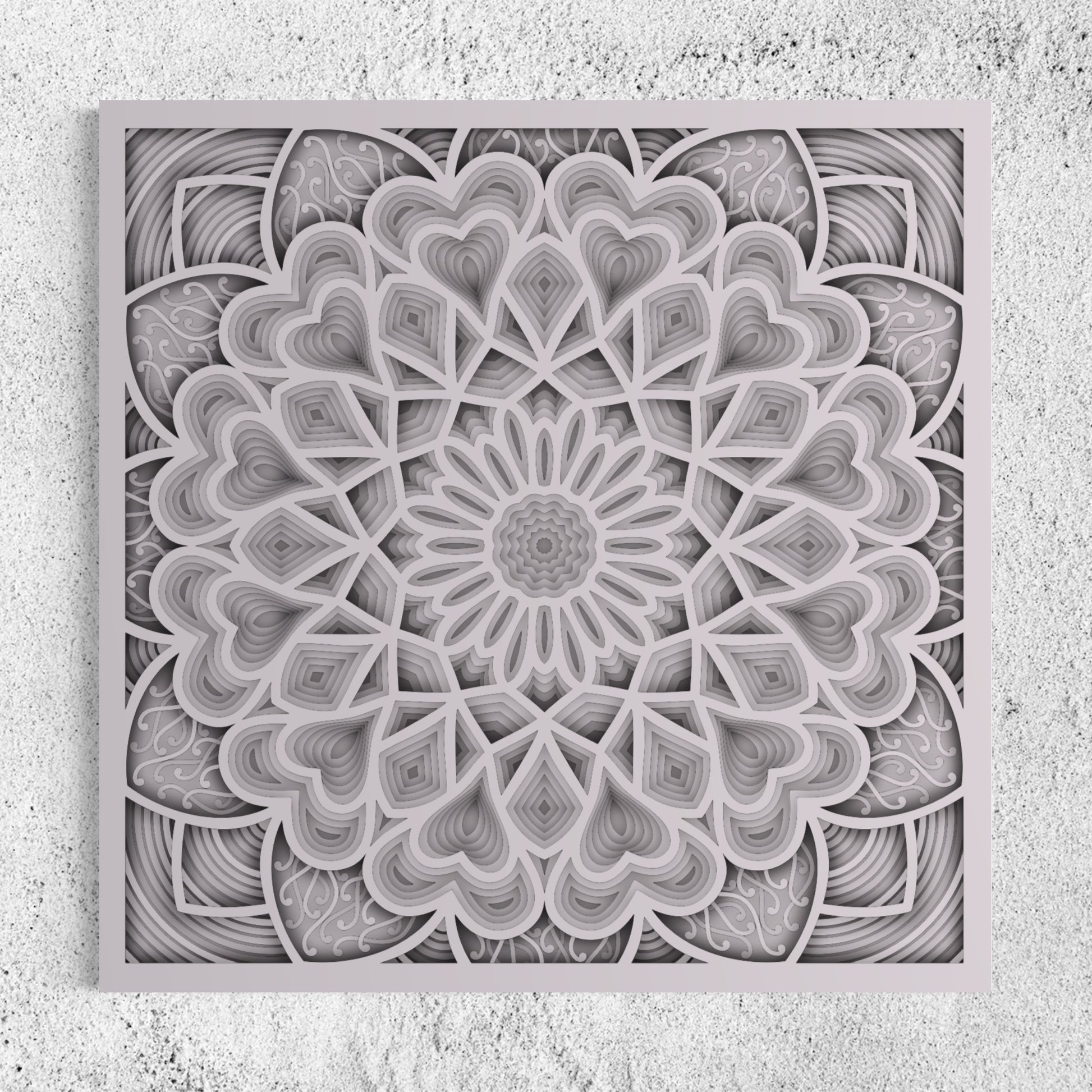 Astral Wooden Wall Art | Color Pastel Grey