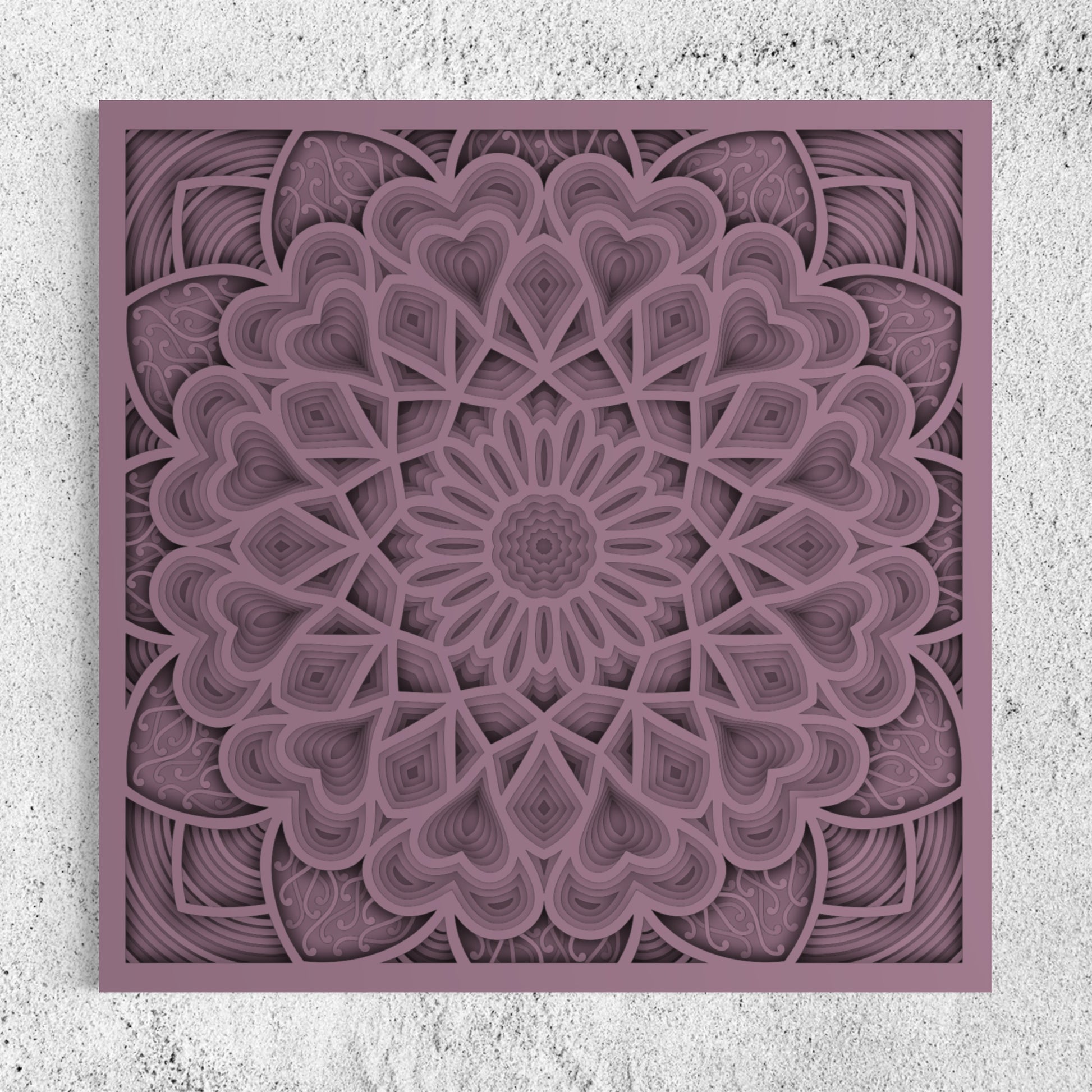 Astral Wooden Wall Art | Color Mountbatten Pink