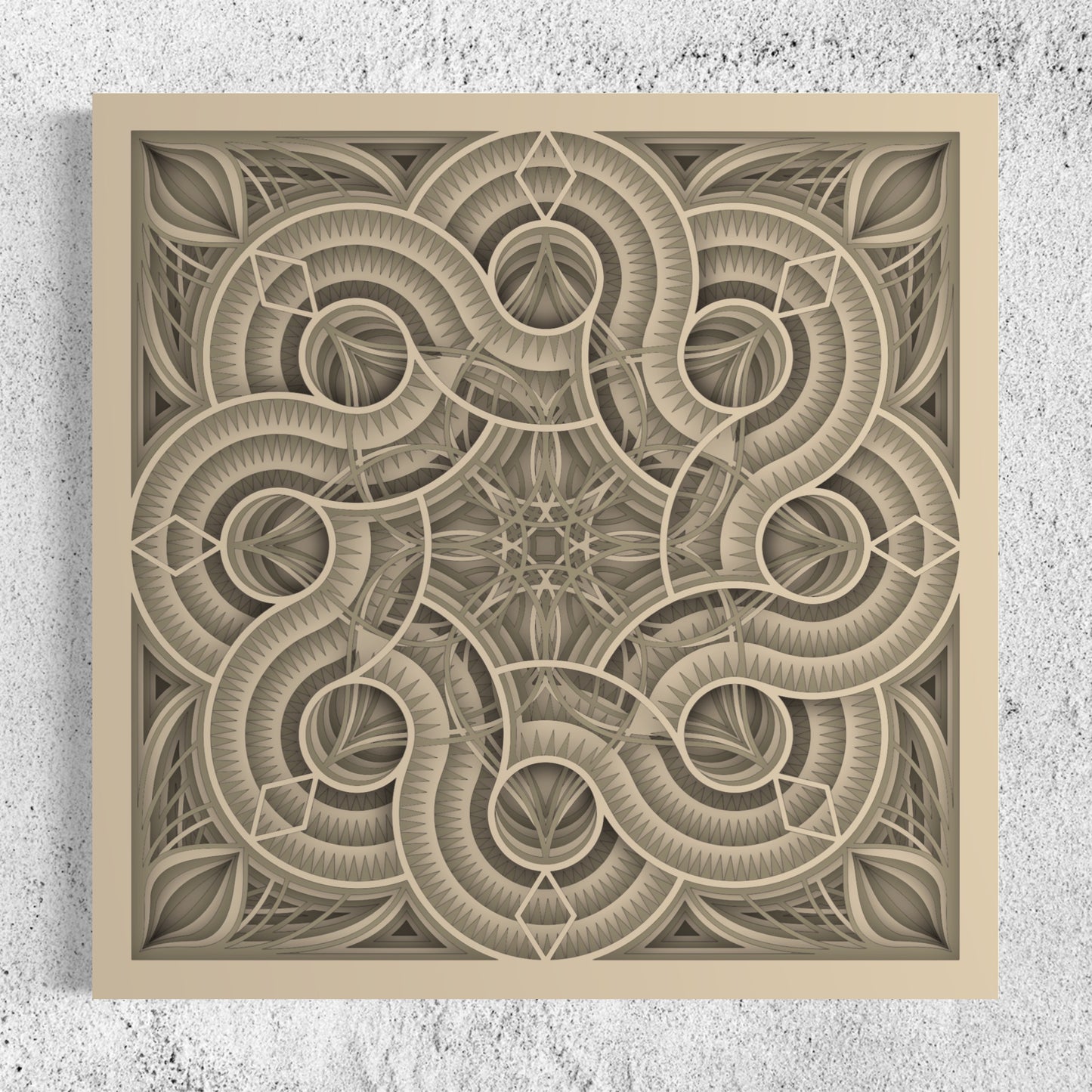 Mandala Wood Wall Art | Color Pearl Bush