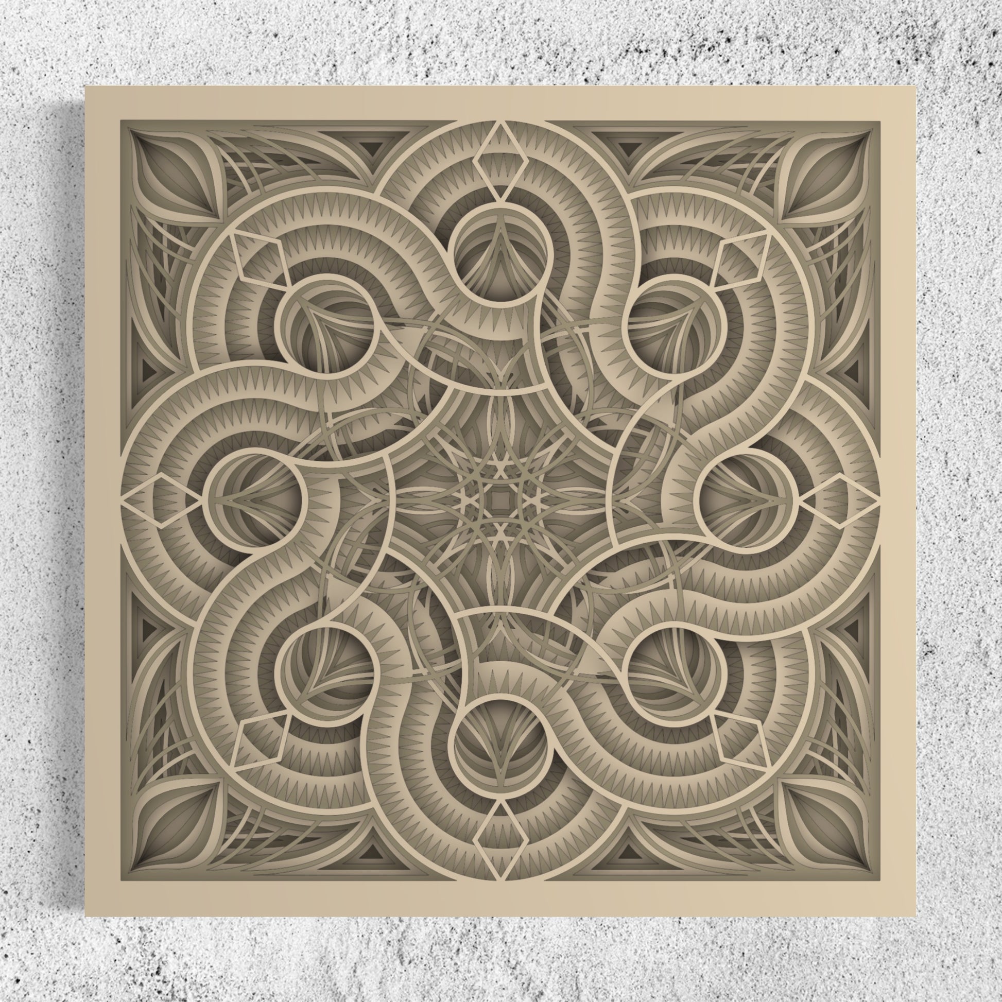 Mandala Wood Wall Art | Color Pearl Bush