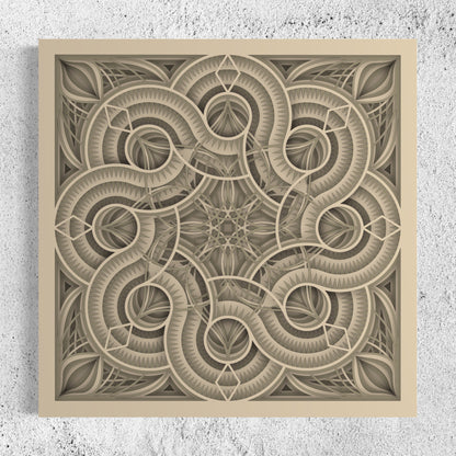 Mandala Wood Wall Art | Color Pearl Bush