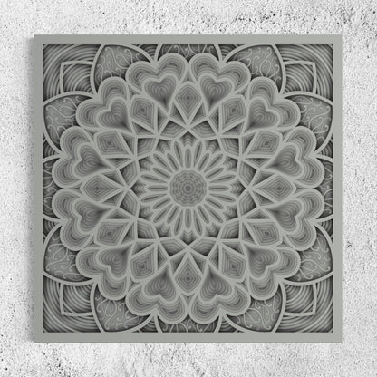 Astral Wooden Wall Art | Color Hit Grey