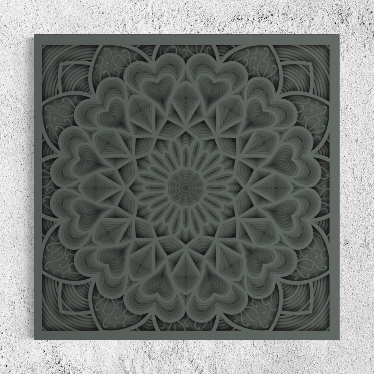 Astral Wooden Wall Art | Color Oslo Grey