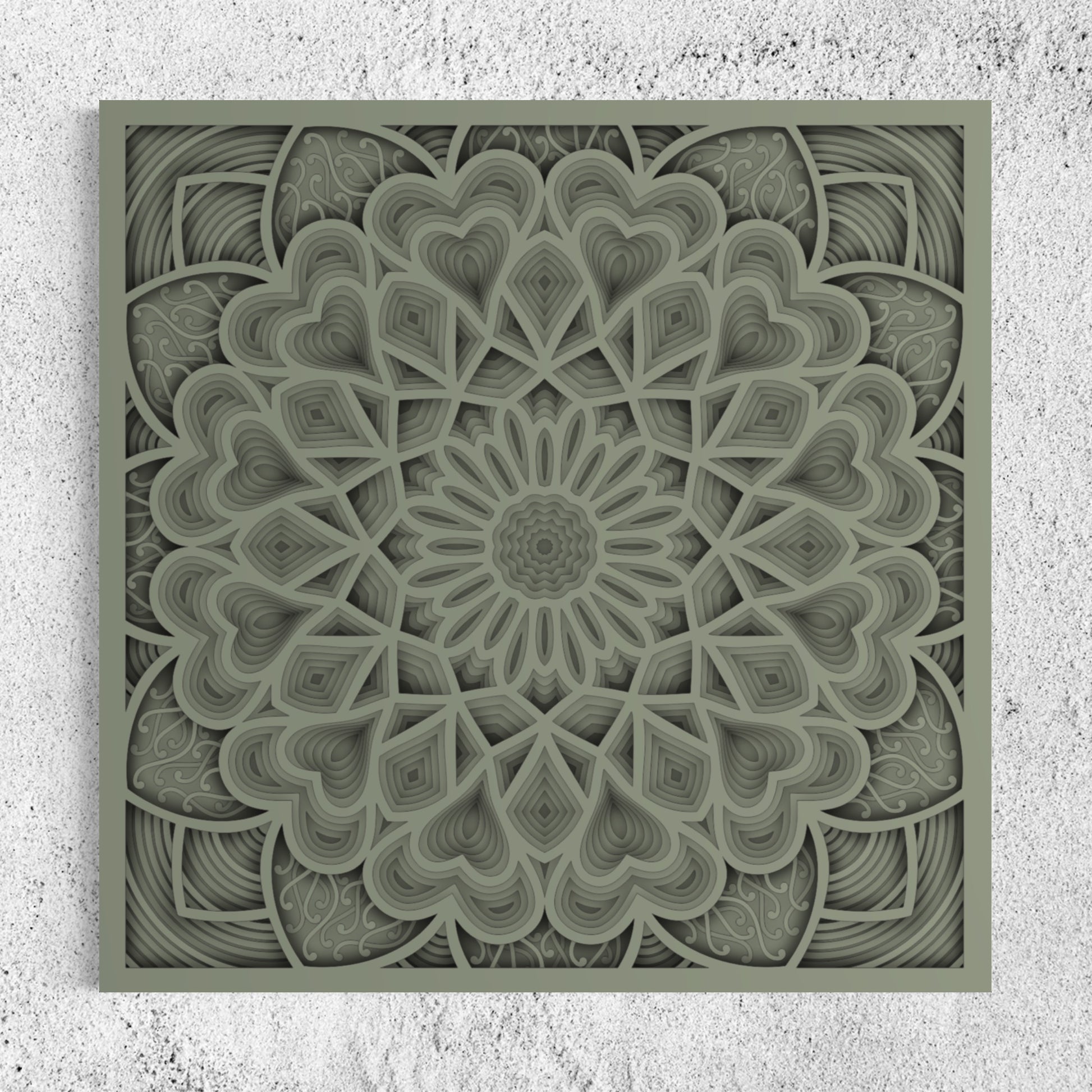 Astral Wooden Wall Art | Color Warm Grey