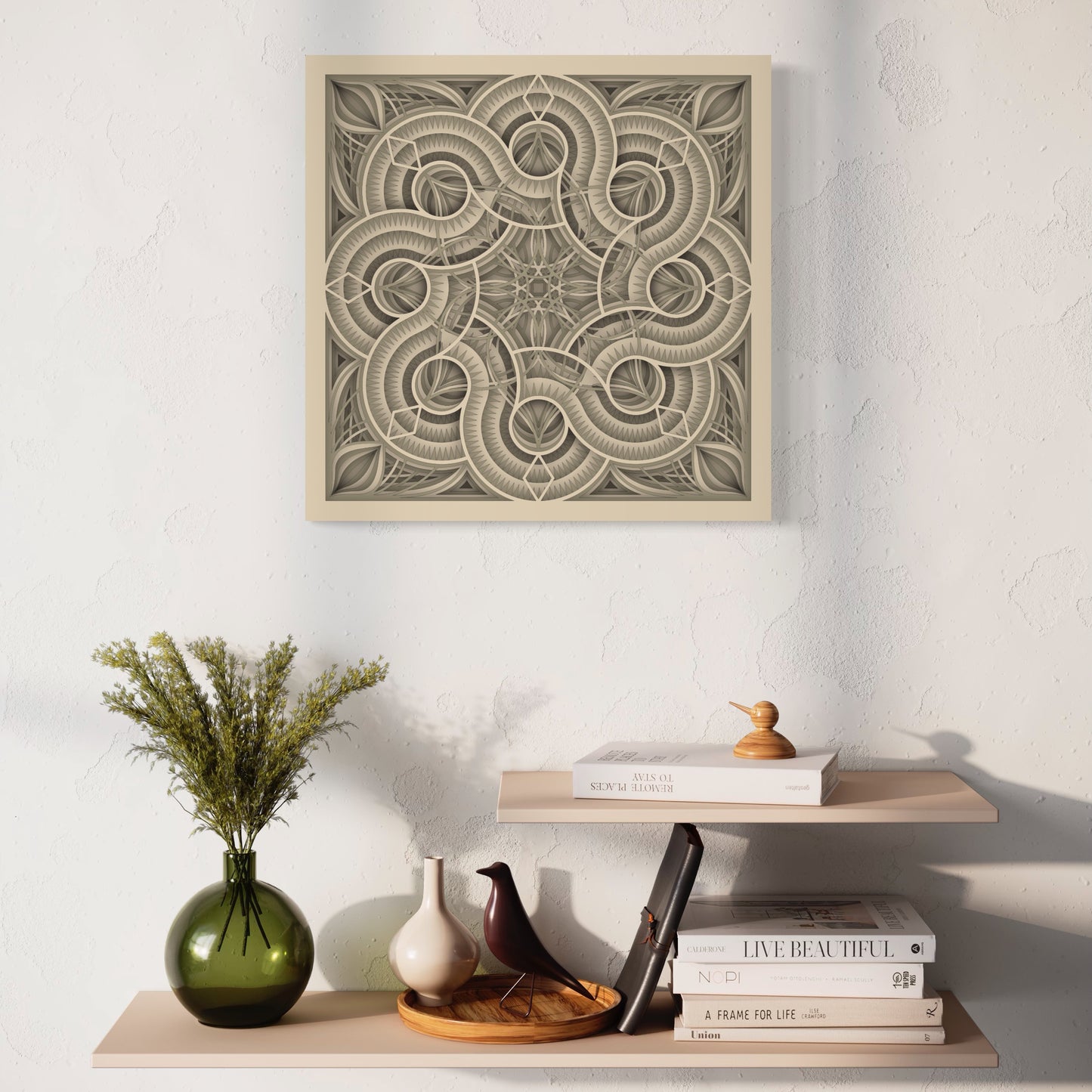 Mandala Wood Wall Art | Color Coriander