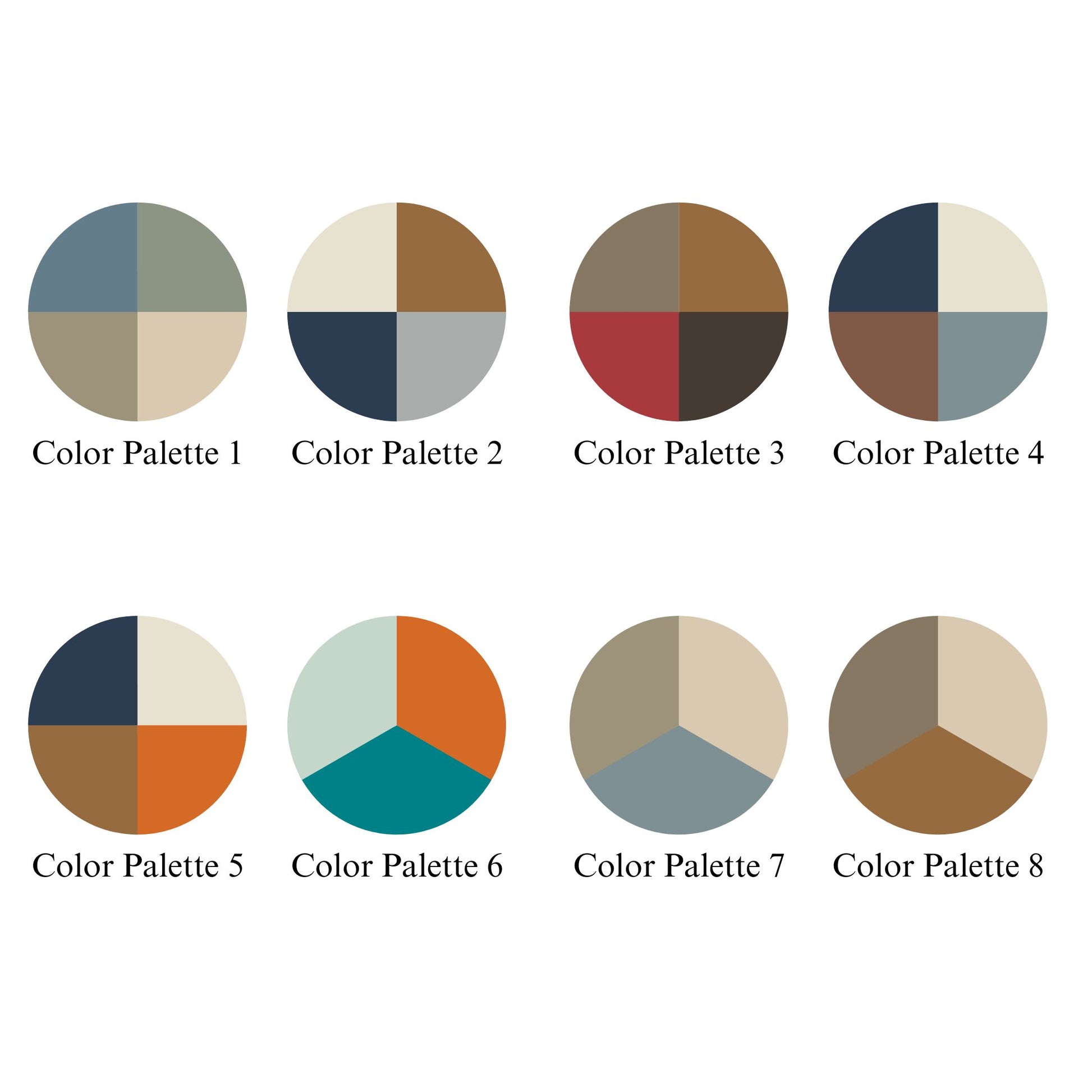 Astral Wooden Wall Art | Color Palette 